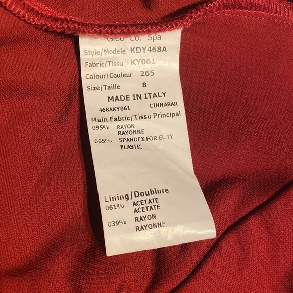 Michael Kors Collection red midi dress - made in Italy size 8 - Picture 9 of 9